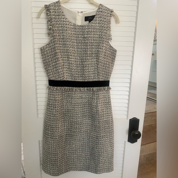 J.Crew Metallic Tweed Shift Dress - Picture 2 of 3